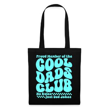Cool Dads Club - Papa Vatertag Geschenk - Stoffbeutel - Schwarz - Vorne