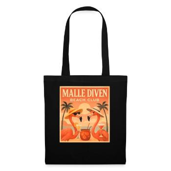 Malle Diven Beach Club Flamingo Mallorca Party - Tote Bag - black - Front