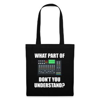 What part of Tontechniker Toningenieur - Tote Bag - black - Front
