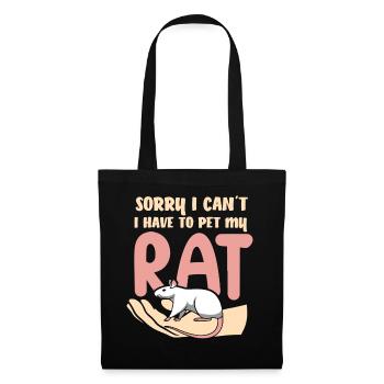Rat, house rat, rat owner, rat lover - Tote Bag - black - Front