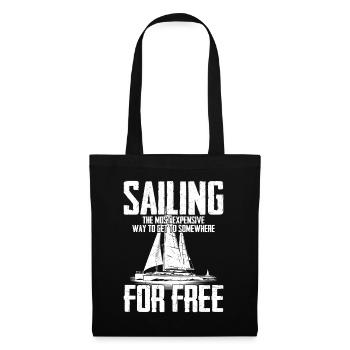 Naviguer la manière la plus chère Capitaine de naviguer Marin - Sac en tissu - noir - Devant
