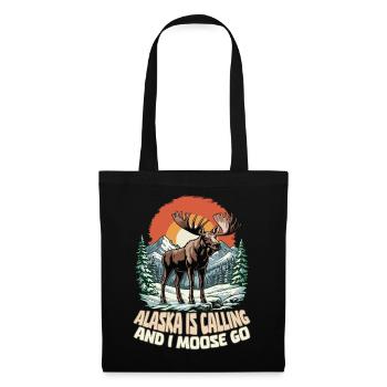 L’Alaska appelle et moi, je deviens drôle - Sac en tissu - noir - Devant
