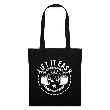 Powerlifting Bodybuilder Lift It Easy Gym - Tote Bag - black - Front