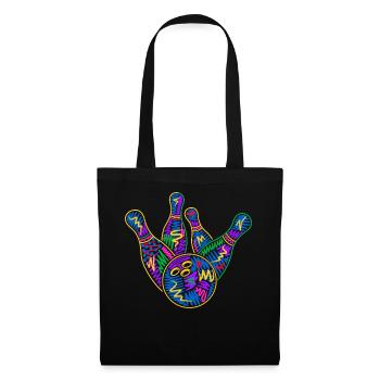 Bowler Enfants Hommes Garçons Bowling coloré - Sac en tissu - noir - Devant