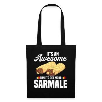 Cuisine Sarmale Plat gastronomique Snack serbe - Sac en tissu - noir - Devant