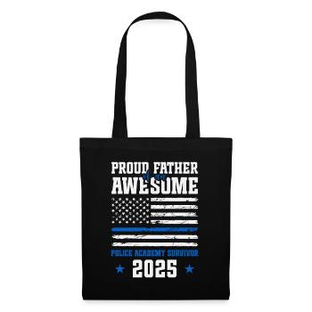  Proud Father of an awesome Police Academy - Tote Bag - black - Front