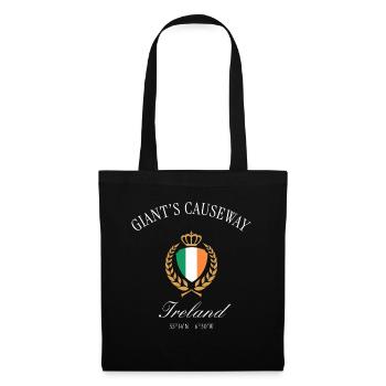 Armoiries d’Irlande de la Chaussée du Géant – Souvenir de voyage - Sac en tissu - noir - Devant