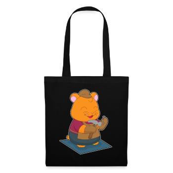Artisanat du marteau charpentier hamster - Sac en tissu - noir - Devant