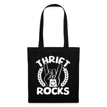 Magasin d’occasion Les roches d’occasion adorent la friperie - Sac en tissu - noir - Devant