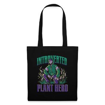 Écologiste Écologie Héros Introverti des Plantes - Sac en tissu - noir - Devant