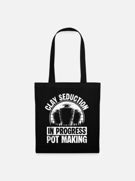Pottery Artists Clay Seduction Pottery - Stoffbeutel - Schwarz