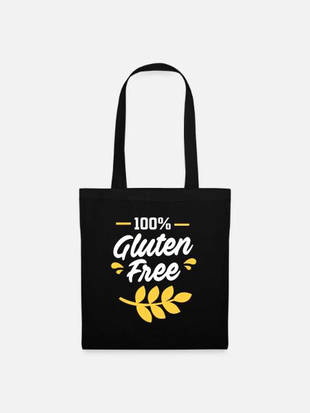 Glutenfrei - Stoffbeutel - Schwarz