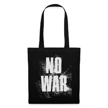 NO WAR – Statement for peace against war - Tote Bag - black - Front