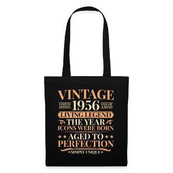 Living Legend 1956 – 70th Birthday Retro - Tote Bag - black - Front