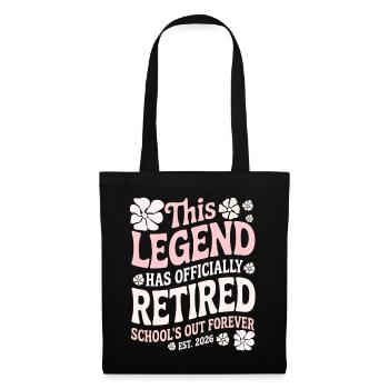 teacher Retirement Gifts for Teachers Retirement - Sac en tissu - noir - Devant