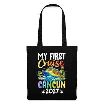 Ma première croisière Cancún 2027 - Sac en tissu - noir - Devant