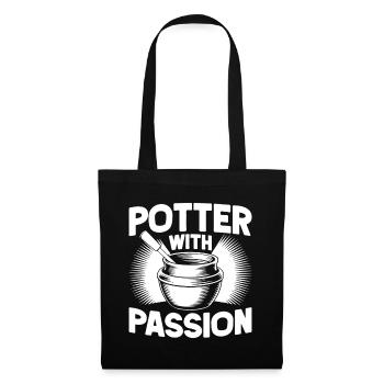Potiers passionnés de poterie - Sac en tissu - noir - Devant