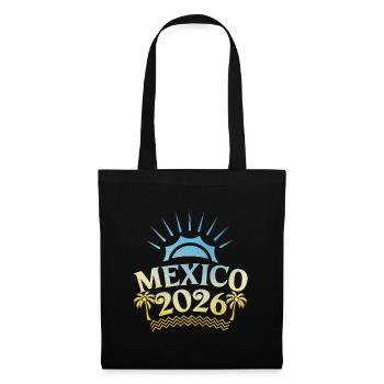 Mexiko 2026 Bunt - Stoffbeutel - Schwarz - Vorne