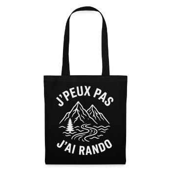 Randonnée: Montagnes et Rivière - Sac en tissu - noir - Devant