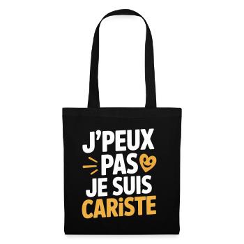 T-Shirt Humour Cariste Chariot Élévateur Gerbeur - Sac en tissu - noir - Devant