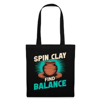 Gifts For Pottery Makers Find Balance Pottery - Tote Bag - black - Front