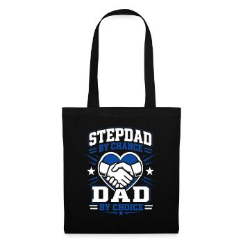 Bonus Papa Père Cadeau Pour le beau-père de la famille - Sac en tissu - noir - Devant