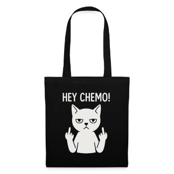 Chat de soutien chimio-chimio-insolent - Sac en tissu - noir - Devant