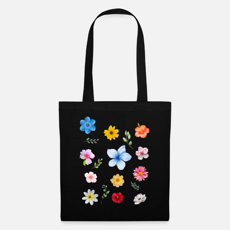 Der Frühling kommt - Stoffbeutel - Schwarz