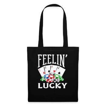 Happiness Casino Gambling Poker Card Game - Tote Bag - black - Front