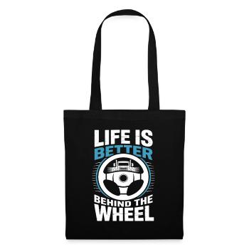 Trucker Design For Truck Driver Truck - Tote Bag - black - Front