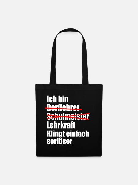 Lehrkraft Studium Abschluss - Stoffbeutel - Schwarz