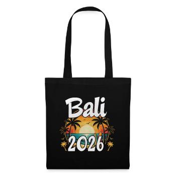Bali 2026 - Stoffbeutel - Schwarz - Vorne