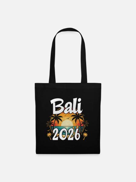 Bali 2026 - Stoffbeutel - Schwarz