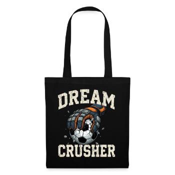 Brise-rêves du football - Sac en tissu - noir - Devant