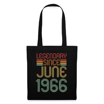 Legendary since June 1966, birthday - Tote Bag - black - Front