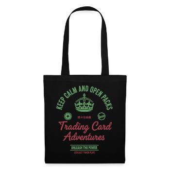 Keep Calm And Open Packs Trading Card Adventures - Tote Bag - black - Front