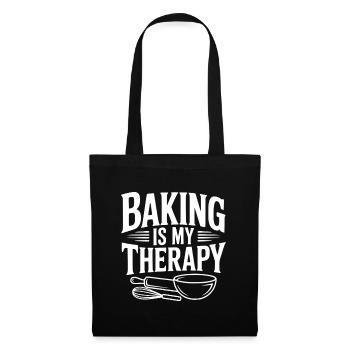Baking Is My Therapy - Tote Bag - black - Front