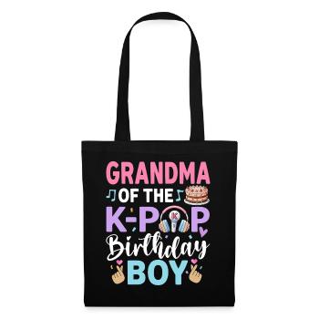 Grandma of The K-Pop Birthday Boy - Tote Bag - black - Front