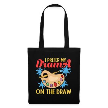 Artist Painter Graphic Prefer Drama On The Draw - Tote Bag - black - Front