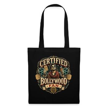 Fan certifié de Bollywood - Sac en tissu - noir - Devant
