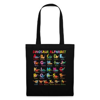 Alphabet Dinosaur Alphabet Child - Tote Bag - black - Front