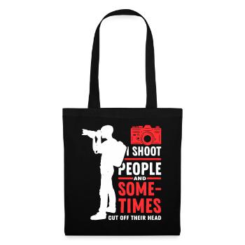 Fotoshooting Dark Humor T-Shirt - Stoffbeutel - Schwarz - Vorne