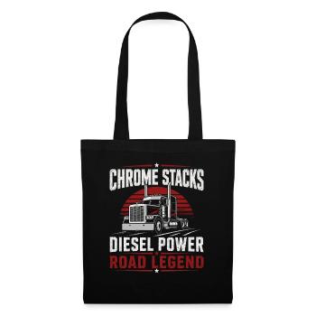 Trucker Truck Driver Truck Driver Diesel Transport - Tote Bag - black - Front