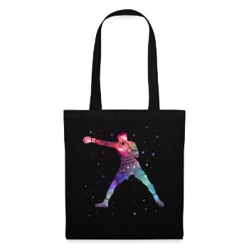 Boxer Boxing Space Kids Men Boys - Tote Bag - black - Front