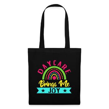 Maître de maternelle m’apporte de la joie Maître de maternelle - Sac en tissu - noir - Devant