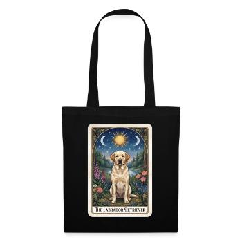 Labrador Retriever in the Moonlit Night Garden - Tote Bag - black - Front