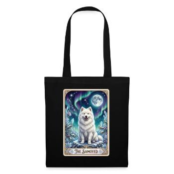 Samoyeds under the Northern Lights - Tote Bag - black - Front