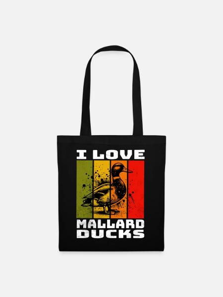 Mallard Duck Stockente - Stoffbeutel - Schwarz