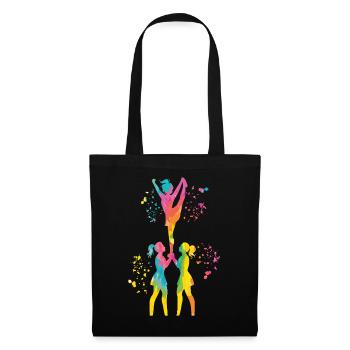 Cheerleader Cheer Mom Cheerleading - Stoffbeutel - Schwarz - Vorne