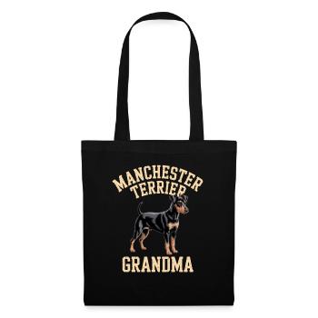 Manchester Terrier Grandma Gift - Tote Bag - black - Front